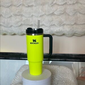 Stanley Bright Yellow Travel Mug with Black Handle